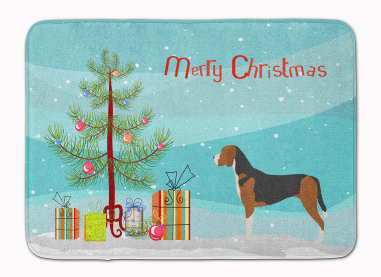 Merry Christmas Tree Dog Machine Washable Memory Foam Mat - 638508997845
