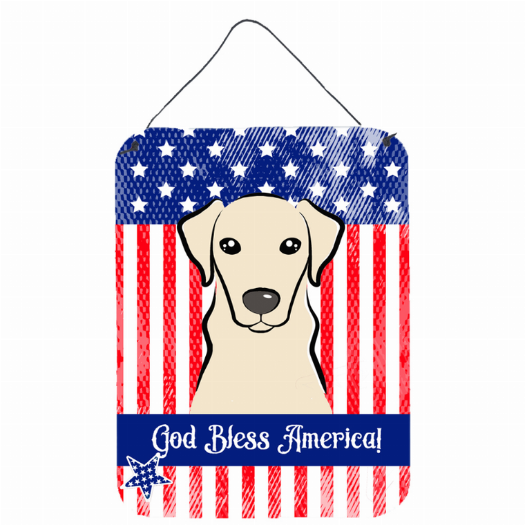 American Flag Design with Dog Wall or Door Hanging Prints - 638508213099