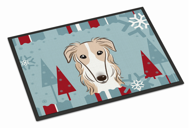 Winter Holiday Dog Art Indoor or Outdoor Mat - 638508112590