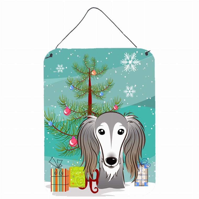 Christmas Tree and Dog Art Wall or Door Hanging Prints - 638508105158