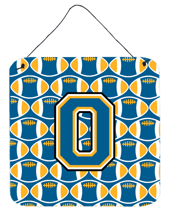 Monogram Letter Football Wall or Door Hanging Prints - 638508303462