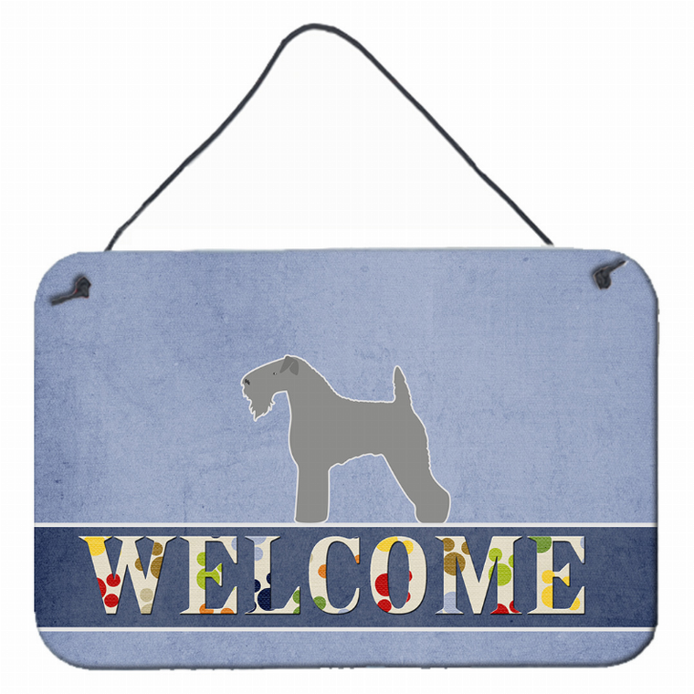 Welcome Sign with Dog Wall or Door Hanging Prints - 638508692887