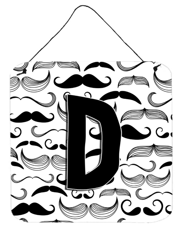 Moustache Initial Wall or Door Hanging Prints - 615872985340