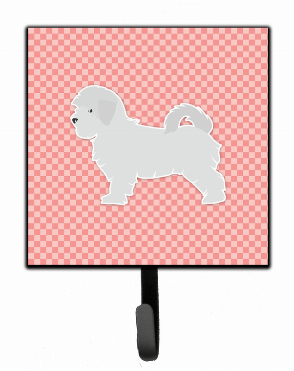 Checkerboard With Dog Art Leash or Key Holder - 638508531193