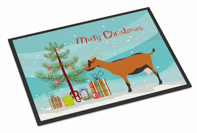 Goat Art Christmas Indoor or Outdoor Mat - 652259122875