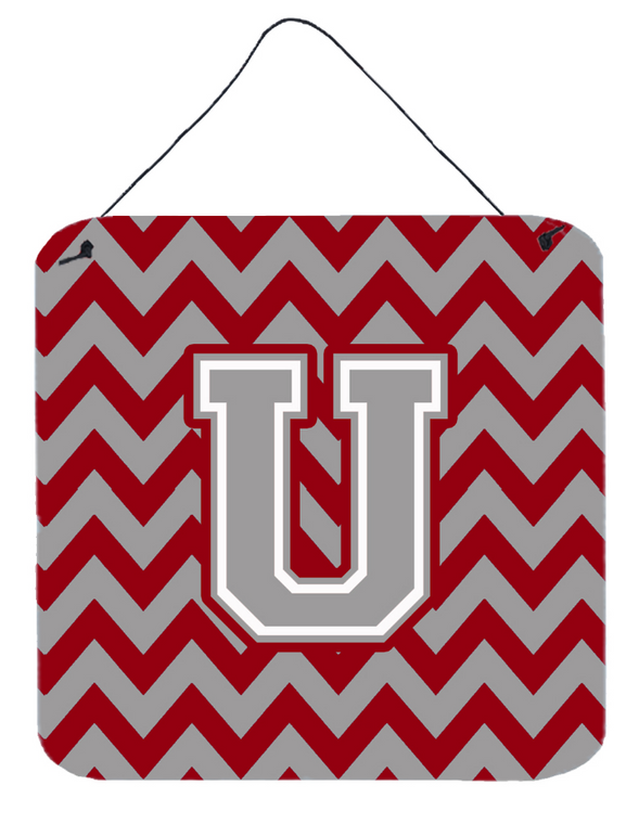 Monogram Letter Chevron Wall or Door Hanging Prints - 638508295057