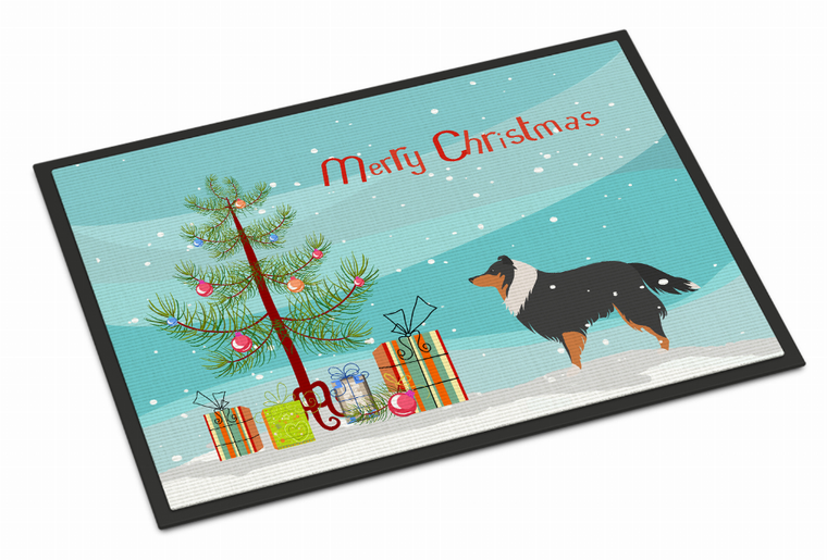 Merry Christmas Tree Dog Art Indoor or Outdoor Mat - 638508472076