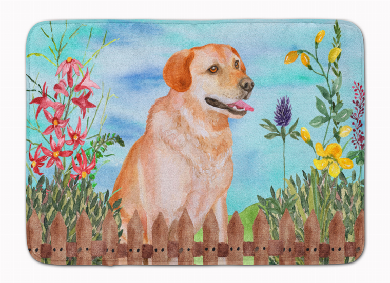 Spring Dog Art Machine Washable Memory Foam Mat - 652259184095