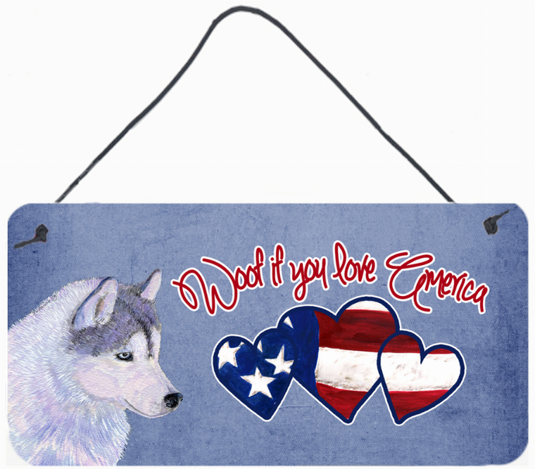 Woof if you love America Dog Art Wall or Door Hanging Prints - 615872937035