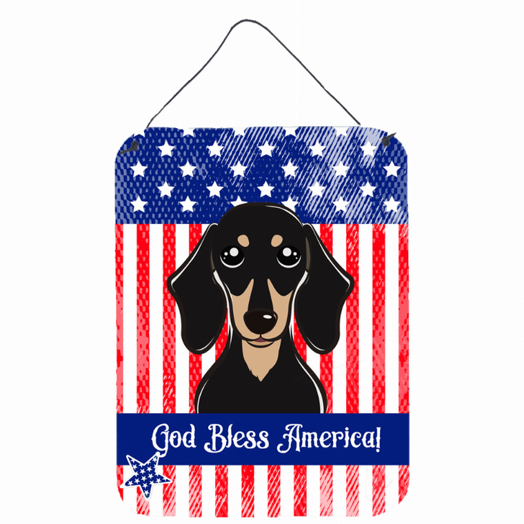 American Flag Design with Dog Wall or Door Hanging Prints - 638508213020