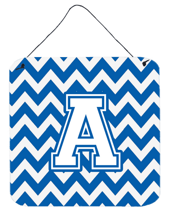 Monogram Letter Chevron Wall or Door Hanging Prints - 638508294258