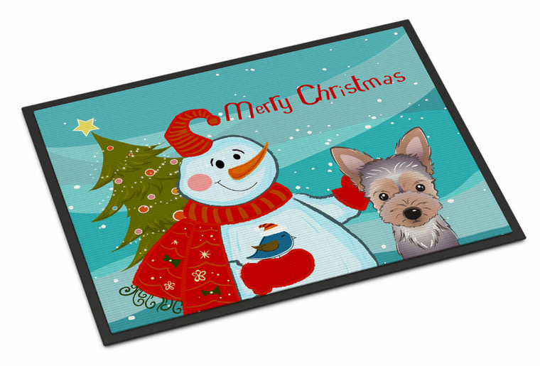 Snowman Dog Art Indoor or Outdoor Mat - 638508134950