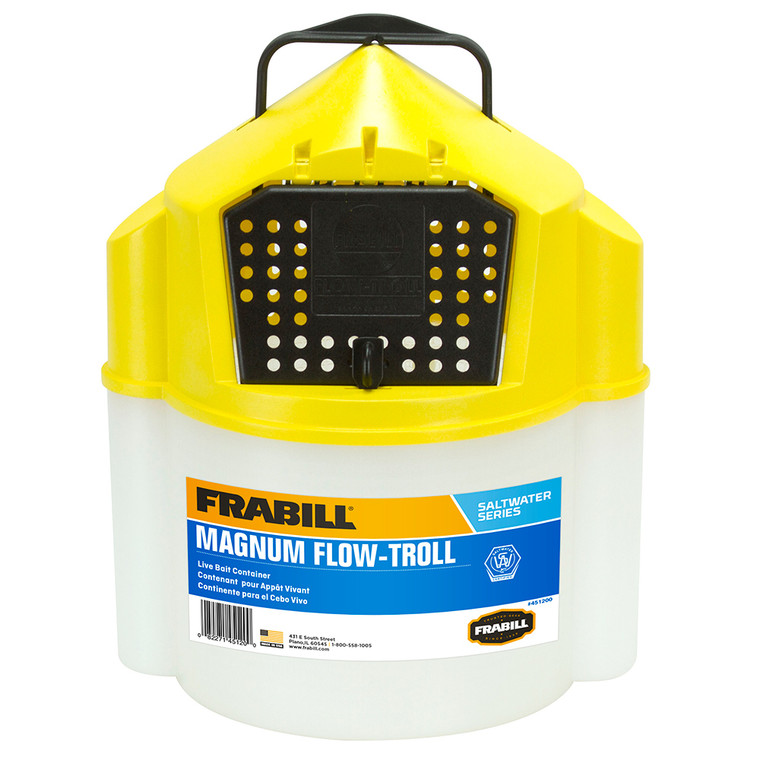 Frabill Magnum Flow Troll® Shrimp Bucket - 10 Quart - 082271451255