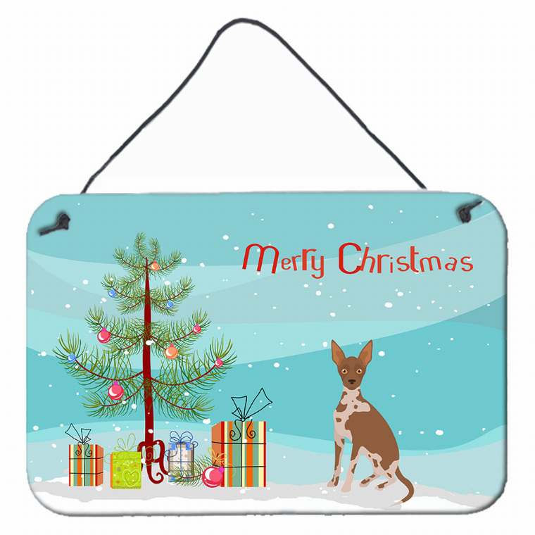 Christmas Tree Design with Dog Wall or Door Hanging Prints - 194030021415