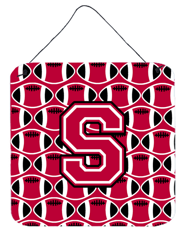 Monogram Letter Football Wall or Door Hanging Prints - 638508304025