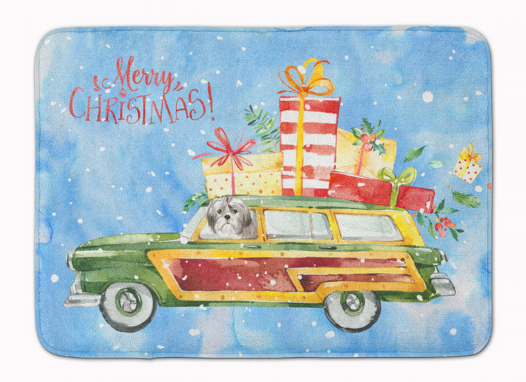 Christmas Dog in Car Mat - 652259294121