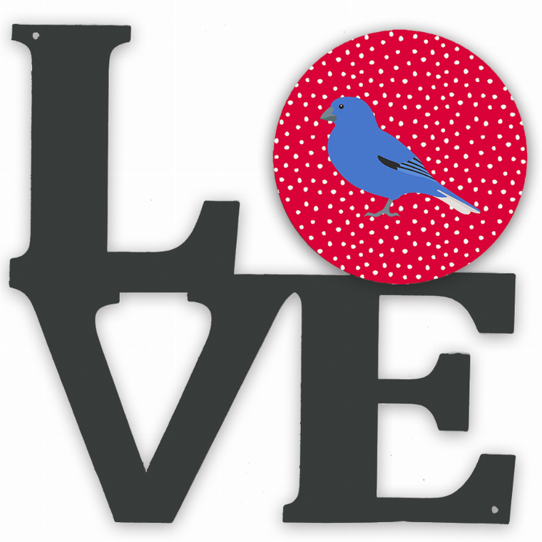 Bird Profile Artwork Metal LOVE Wall Decor - 194030212813