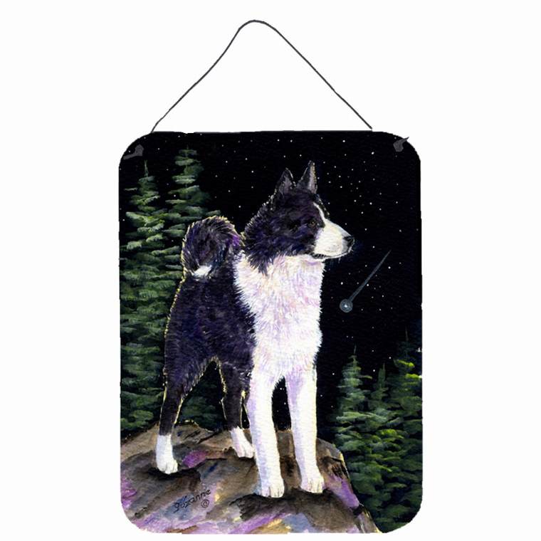 Starry Night Dog Art Wall or Door Hanging Prints - 615872612369