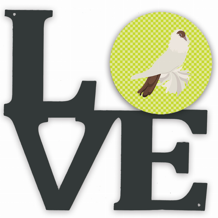 Bird Profile Artwork Metal LOVE Wall Decor - 194030199978
