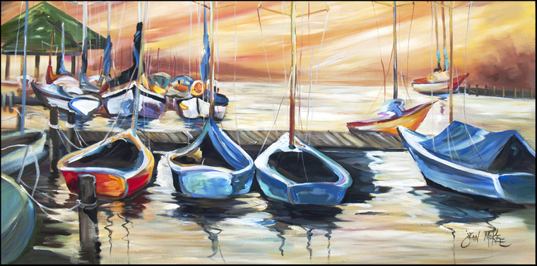 Sailboat Art by Jean McKee Mat - 615872994991
