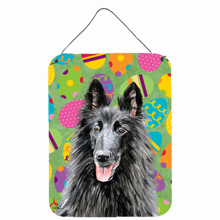 Easter Eggtravaganza Design with Dog Wall or Door Hanging Prints - 617375992474