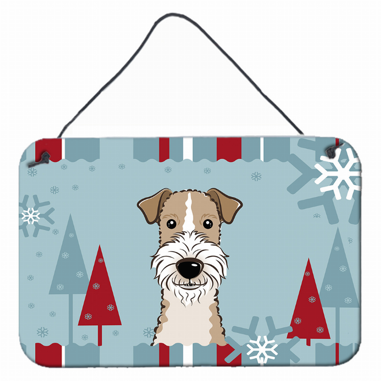 Winter Holiday Design with Dog Art Wall or Door Hanging Prints - 638508112163