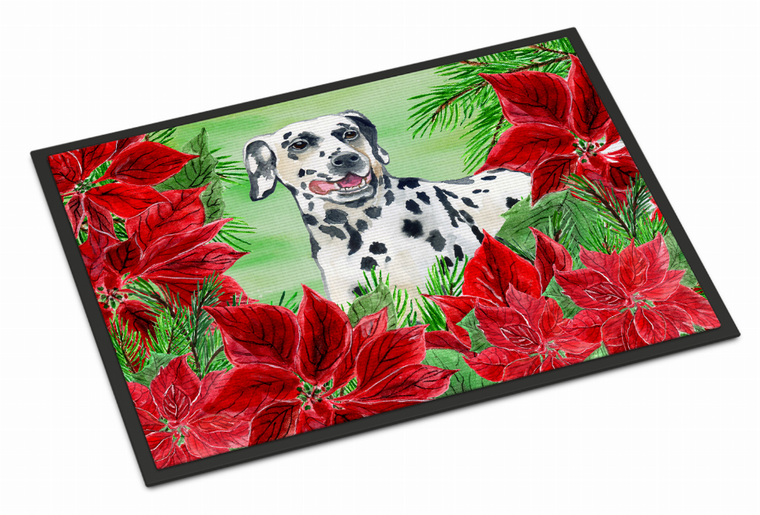 Poinsettas Dog Artwork Mat - 652259188635