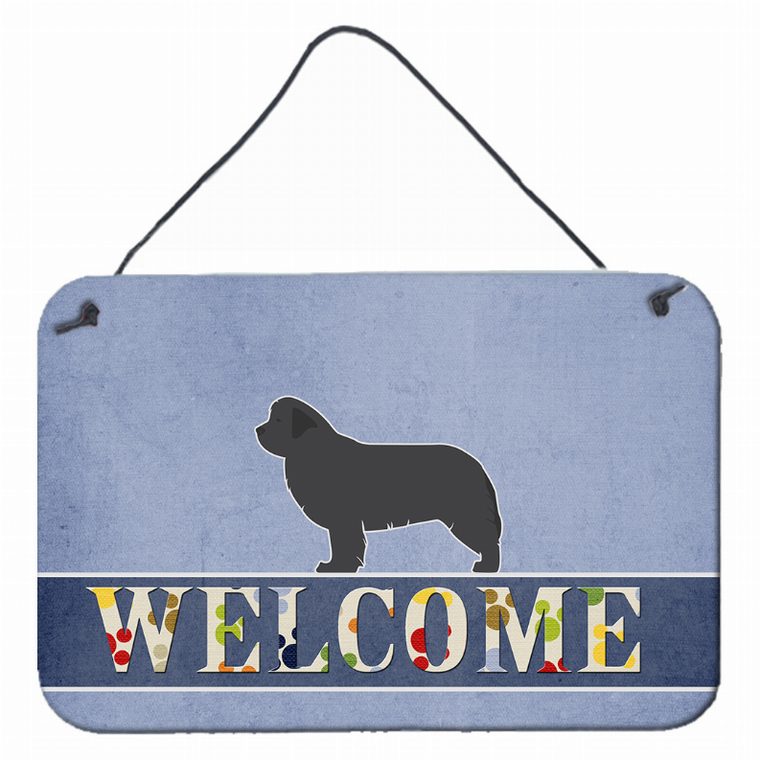 Welcome Sign with Dog Wall or Door Hanging Prints - 638508693600
