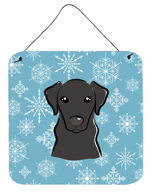 Snowflake Design with Dog Art Wall or Door Hanging Prints - 638508109552