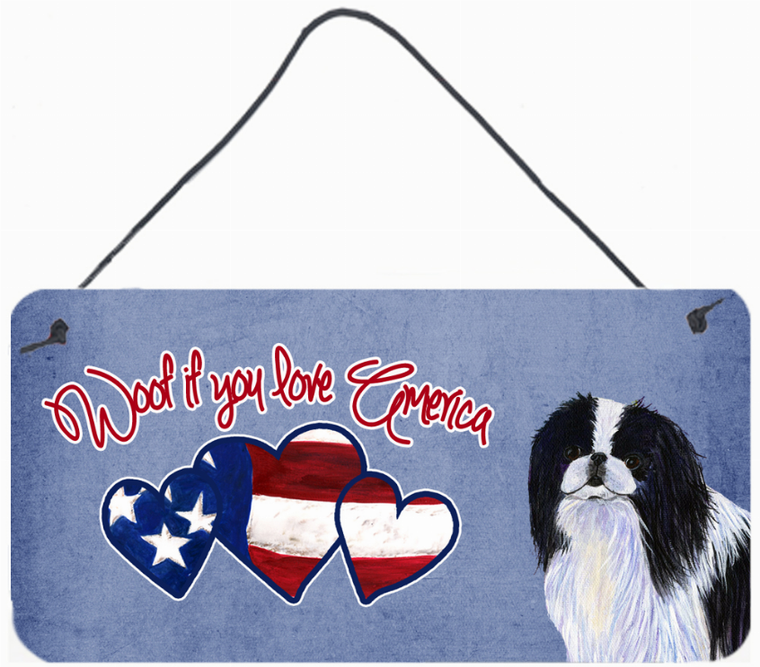 Woof if you love America Dog Art Wall or Door Hanging Prints - 615872937066