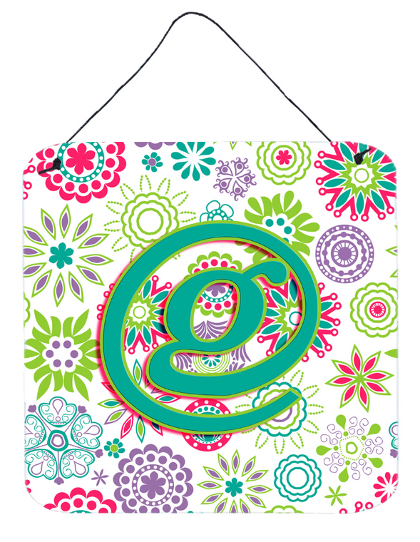Flowers Initial Wall or Door Hanging Prints - 615872985890