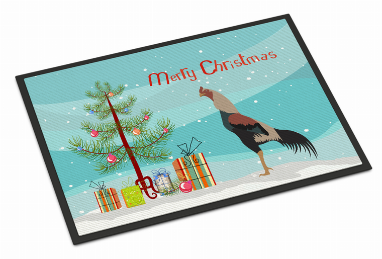 Chicken Art Christmas Indoor or Outdoor Mat - 652259122370