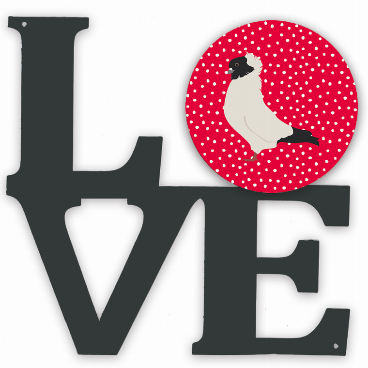 Bird Profile Artwork Metal LOVE Wall Decor - 194030211977