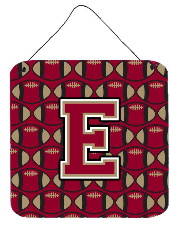 Monogram Letter Football Wall or Door Hanging Prints - 638508303622