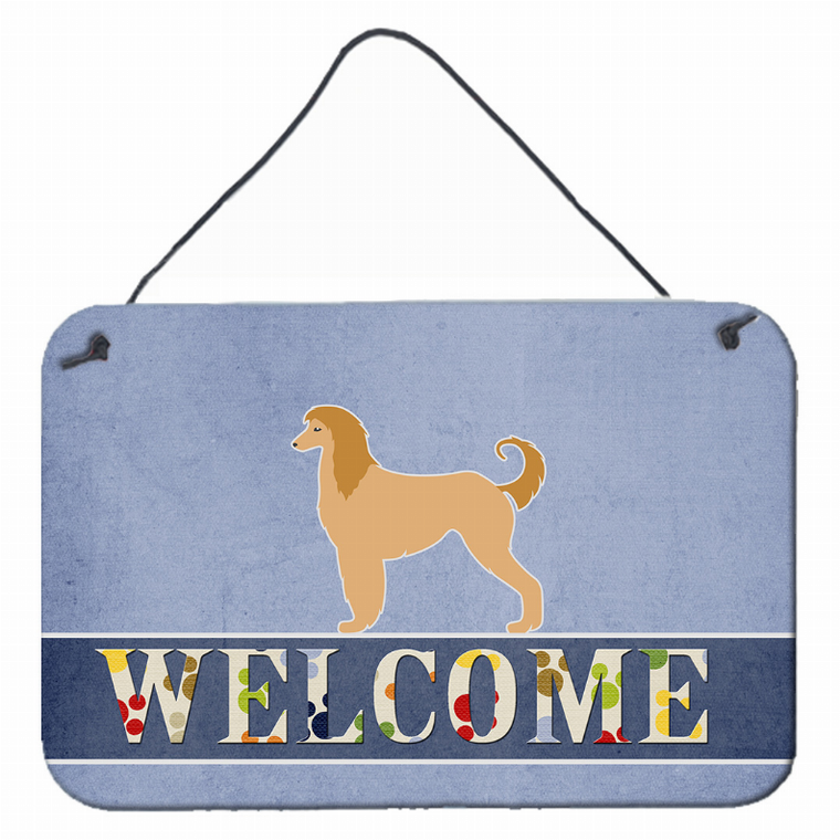 Welcome Sign with Dog Wall or Door Hanging Prints - 638508693020