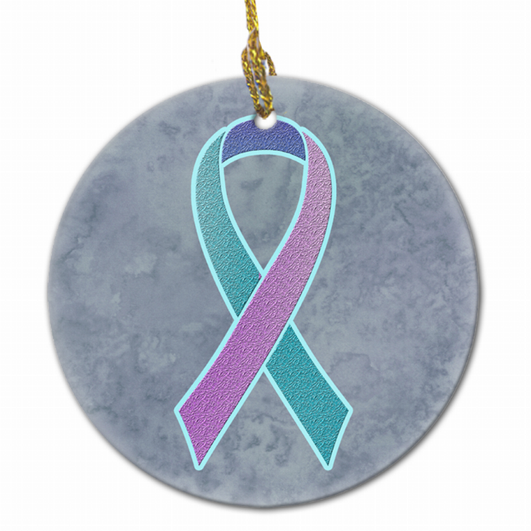 Cancer Awareness Ribbon Ornament - 615872856275