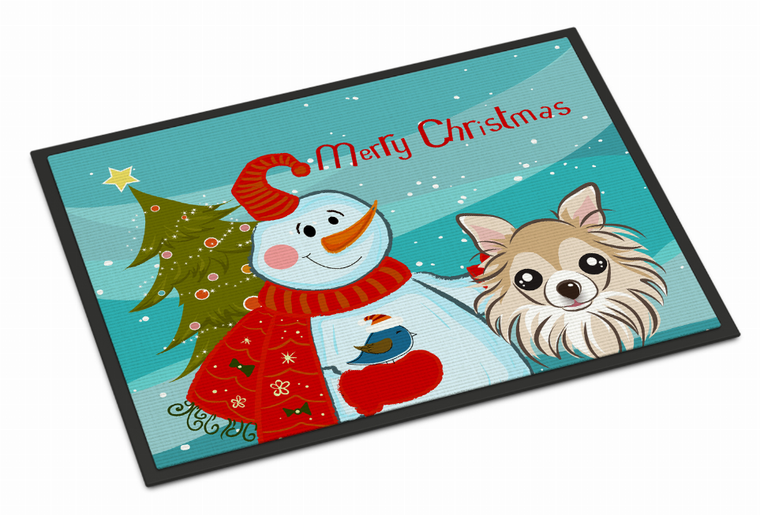 Snowman Dog Art Indoor or Outdoor Mat - 638508133908