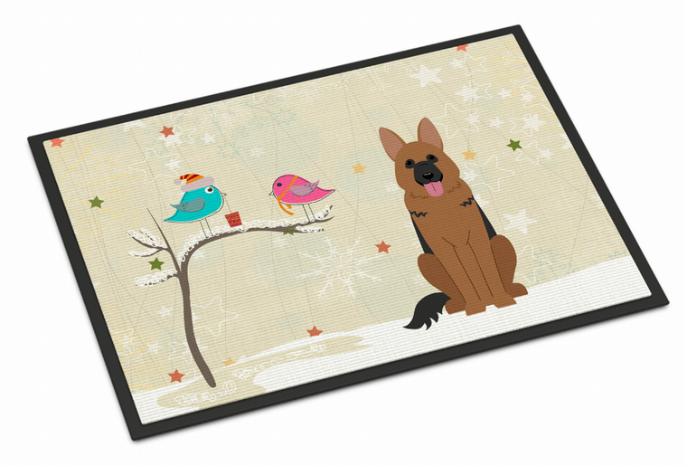 Christmas Presents Between Friends Dog Art Indoor or Outdoor Mat - 638508411587