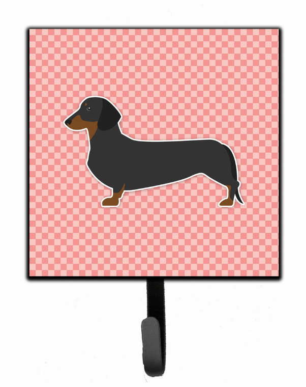 Checkerboard With Dog Art Leash or Key Holder - 638508530653