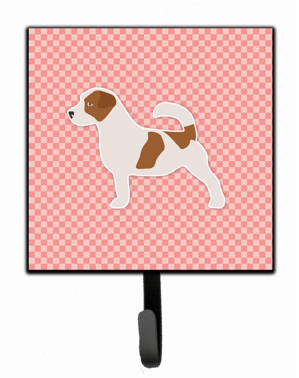 Checkerboard With Dog Art Leash or Key Holder - 638508530905