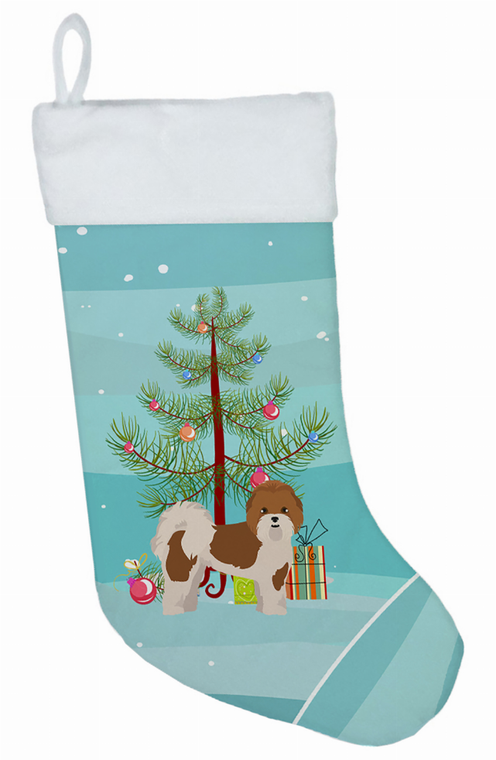 Christmas Tree and Dog on Christmas Stocking - 194030056660