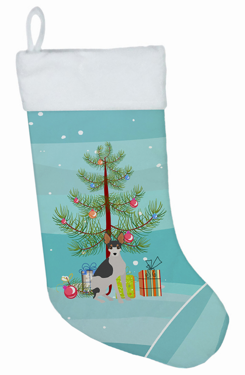 Christmas Tree and Dog on Christmas Stocking - 194030055427