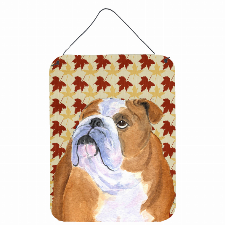 Fall Leaves Design with Dog Wall or Door Hanging Prints - 615872618439