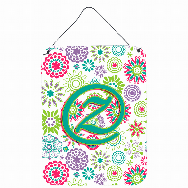 Flowers Initial Wall or Door Hanging Prints - 638508029942