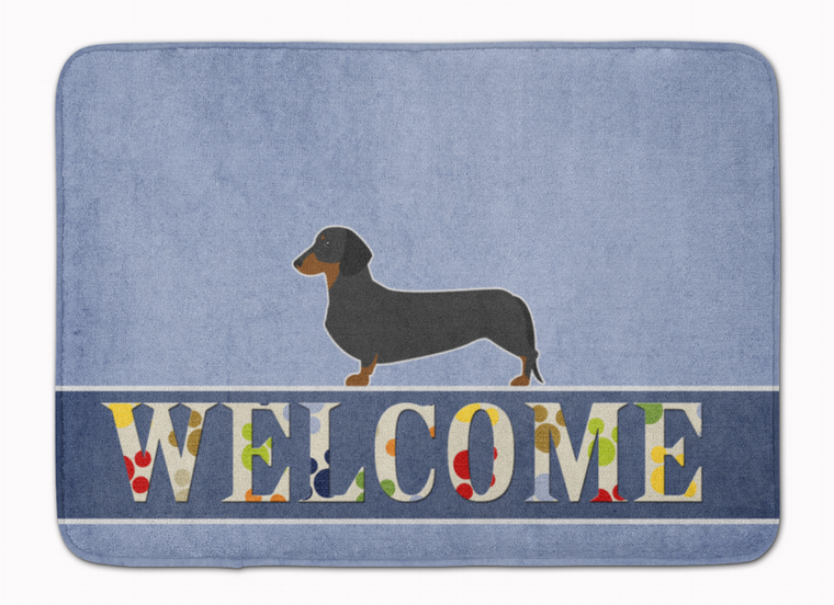 Dog Breed Print Machine Washable Memory Foam Welcome Mat - 638508702784
