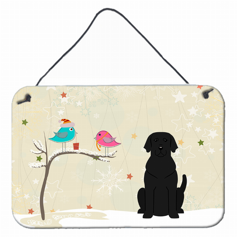 Christmas Presents Between Friends Design with Dog Art Wall or Door Hanging Prints - 638508445322