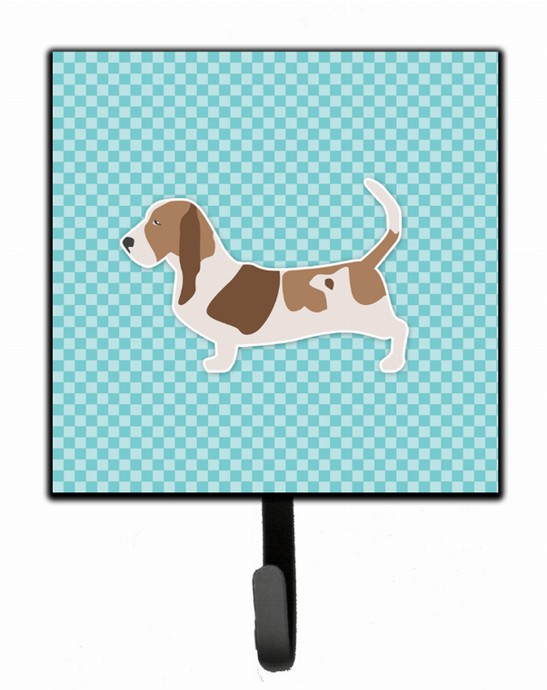 Checkerboard With Dog Art Leash or Key Holder - 638508531858