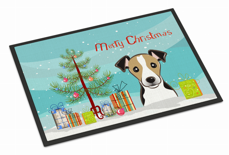 Christmas Tree Dog Art Indoor or Outdoor Mat - 638508142405