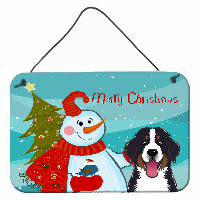 Snowman with Dog Art Wall or Door Hanging Prints - 638508132529