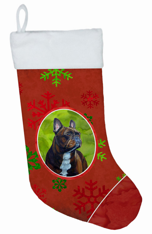 Dog and Christmas Snowflakes Christmas Stocking - 705332017312